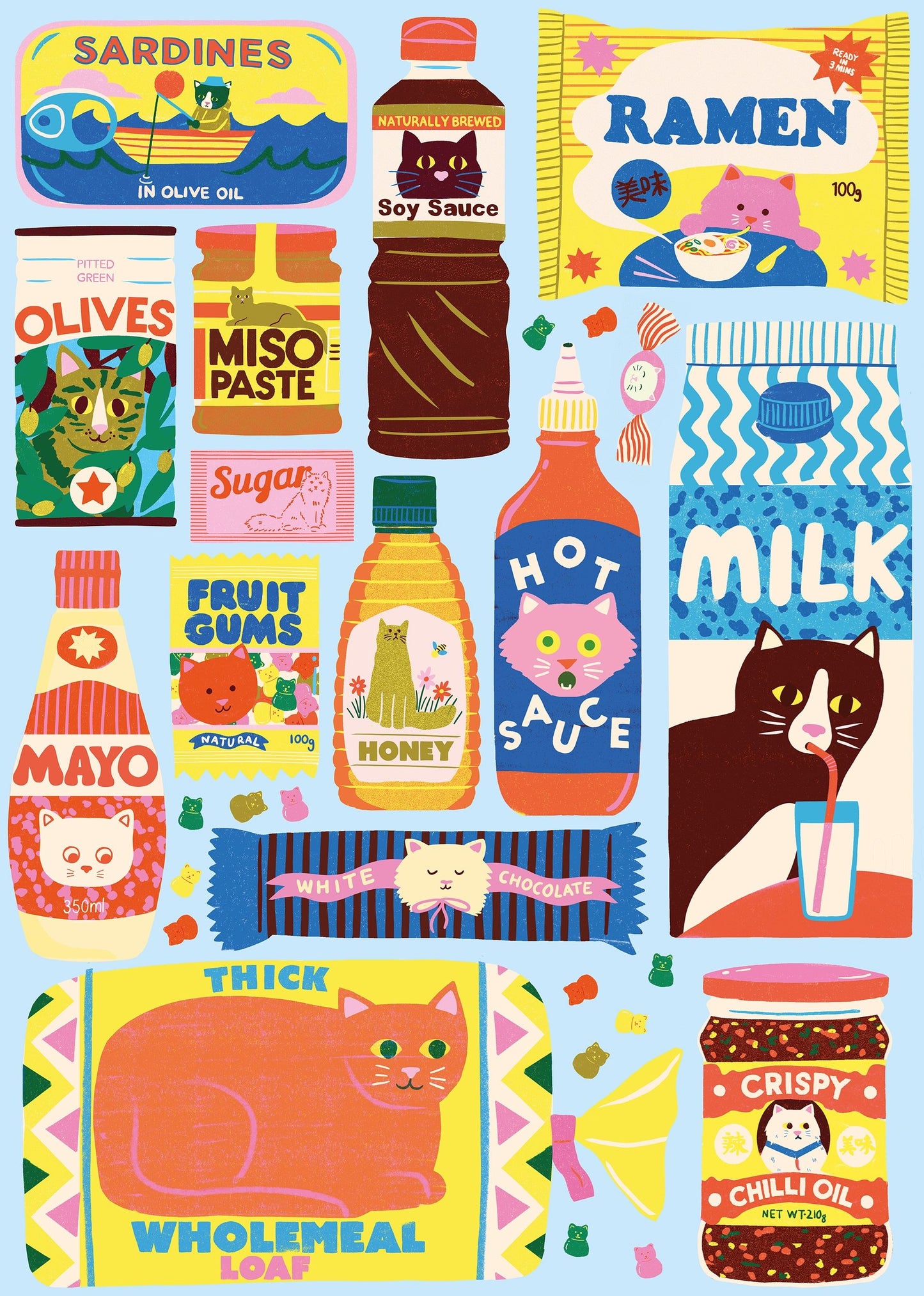 Jigsaw - Cat Food 1000 Piece