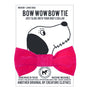 Dog Bow Tie in Pink Faux Suede