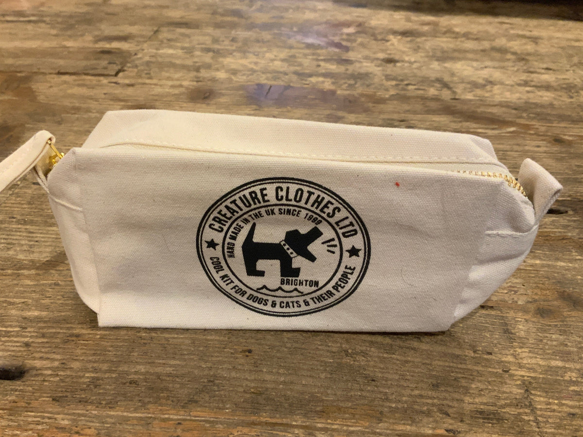 Creature Clothes Woof Canvas Pencil Case/Accessory Bag