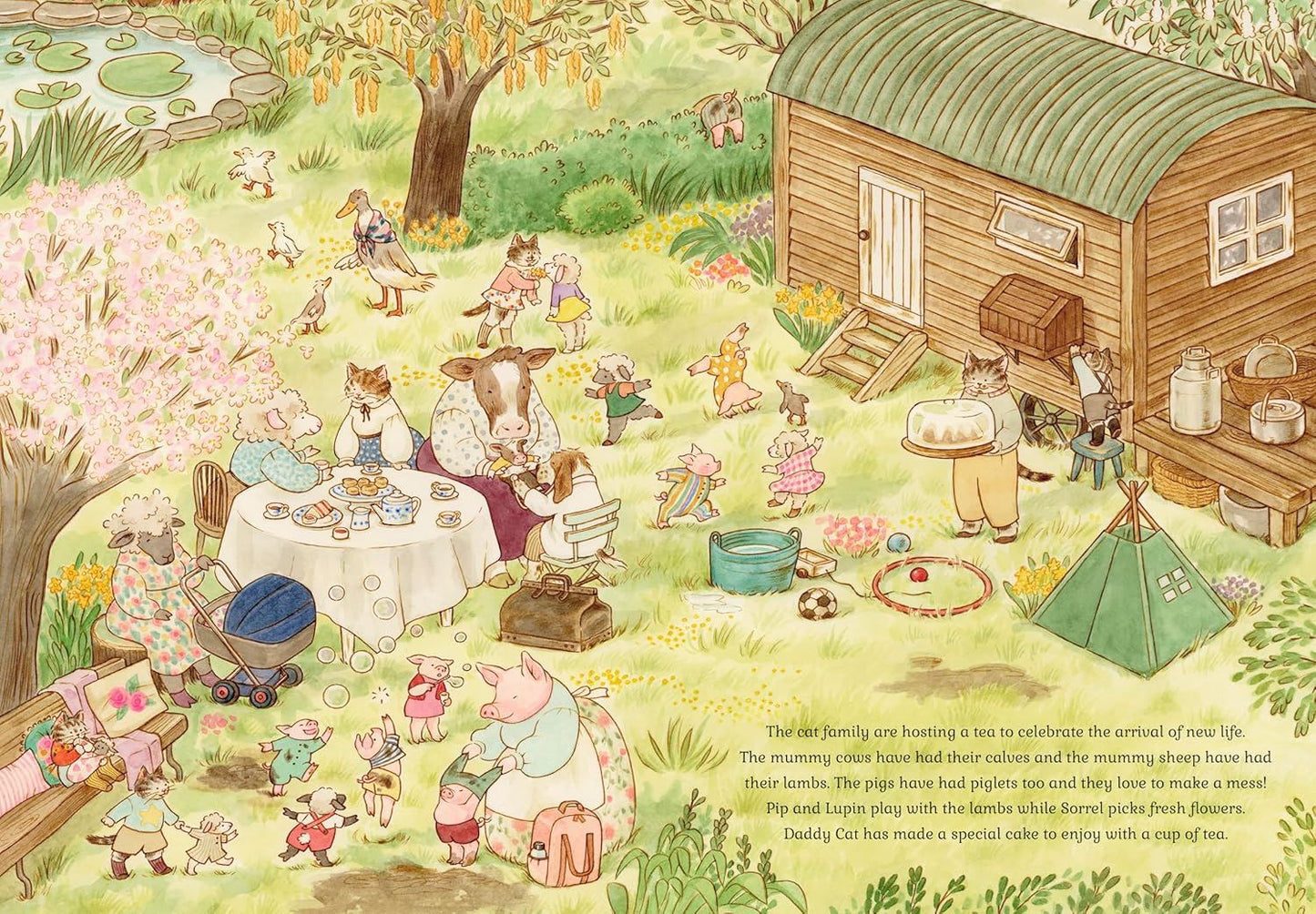 Cat Family - Four Seasons