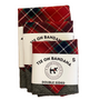 Tie on Dog Bandana - Red Tartan / Grey Jack Tweed