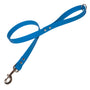 Biothane dog lead in waterproof vegan Pongo Blue leather