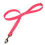 Biothane dog lead in waterproof vegan pink leather
