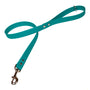 Biothane dog lead in waterproof vegan teal leather