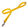 Biothane dog lead in waterproof vegan yellow leather