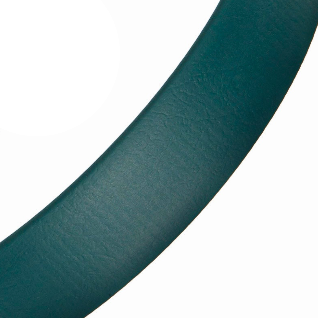 Biothane vegan leather hands-free dog lead in bottle green