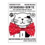 Cat Bow Tie in Red Polka Dot