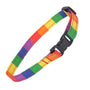 Cat Collar in Rainbow Stripe Design
