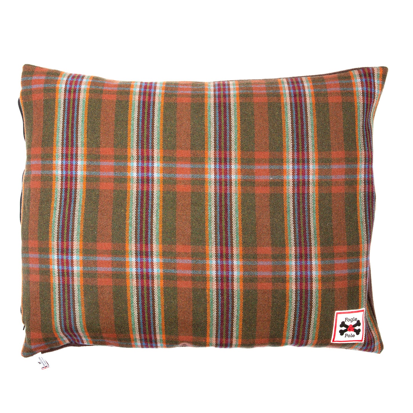 Dog bed by Fogle and Pole, dog bed Vintage Collection in Autumn Rust, Creature Clothes, Ben Fogle
