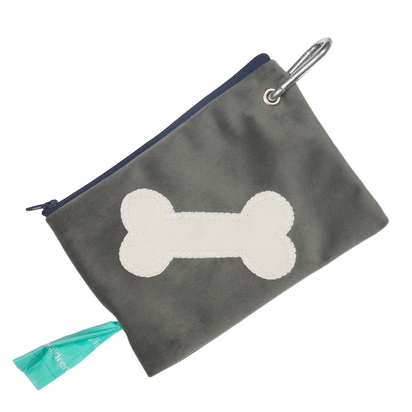 Treats and Poo Bag Pouch - Grey Bone