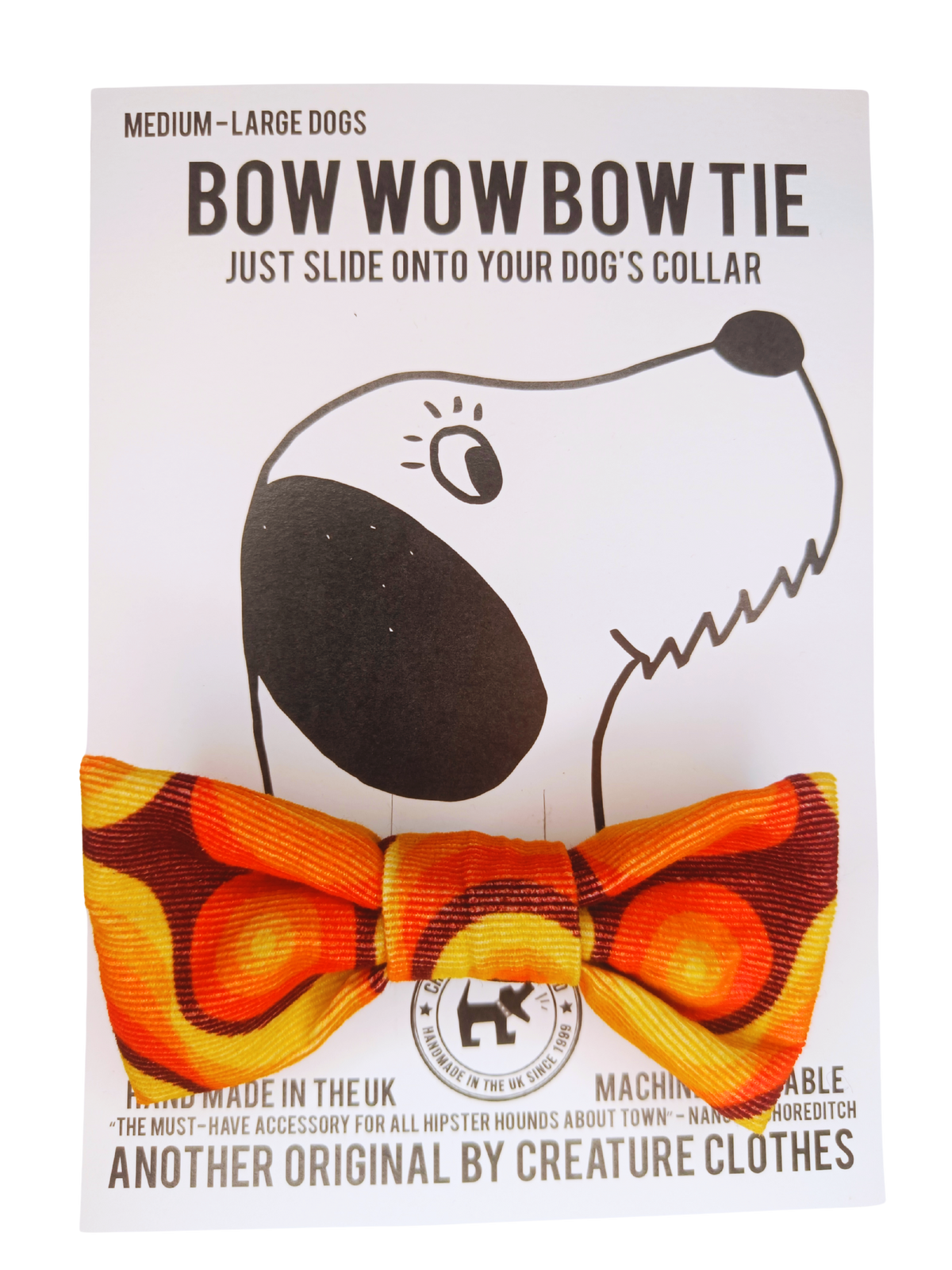 Dog & Cat Bow Tie - Retro 70s Design