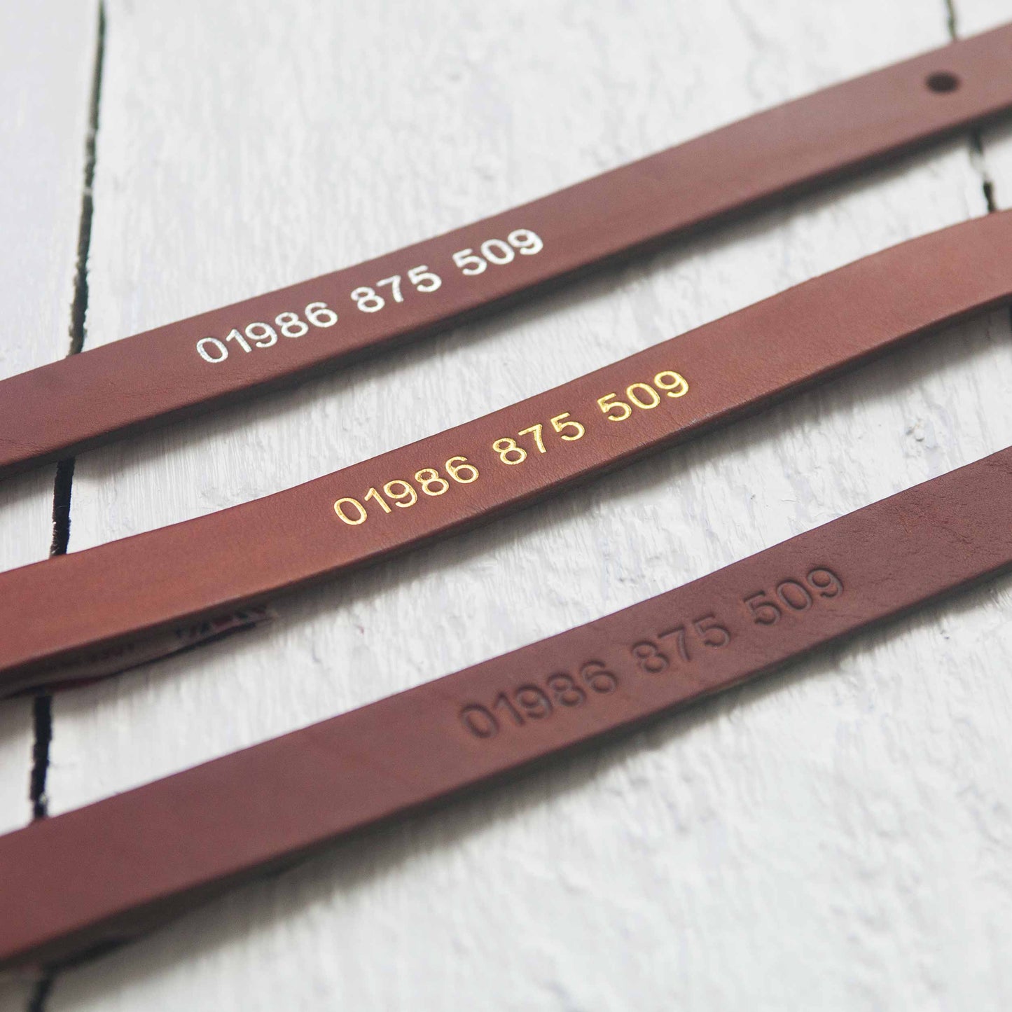 Personalised Leather Dog Collar