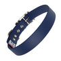 Navy Blue Biothane Dog Collar - vegan, wipe clean and waterproof