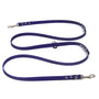 Biothane purple hands-free dog lead in waterproof vegan leather