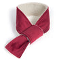 Dog Scarf - Cranberry Velvet and Sherpa