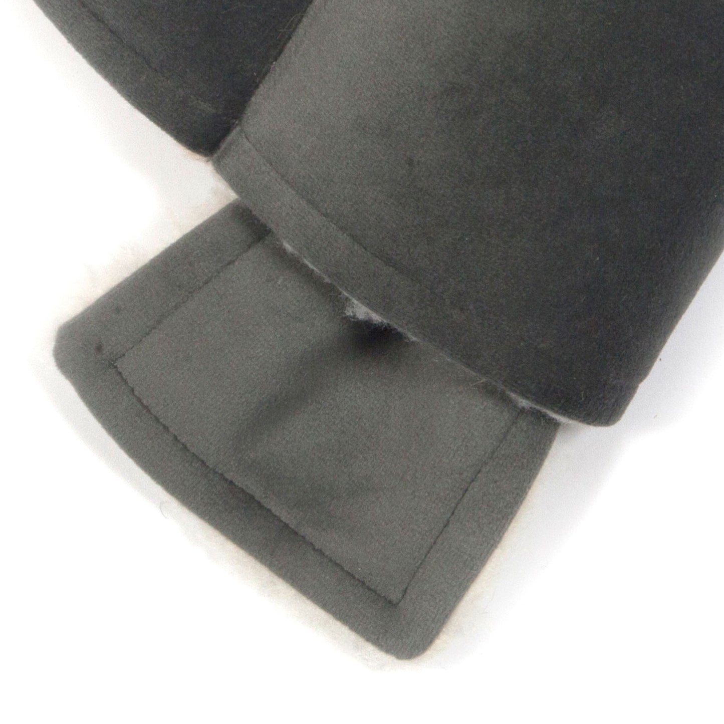 Dog Scarf - Sage Grey Velvet and Sherpa