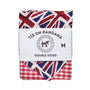 Tie on Dog Bandana - Union Jack Flag and Red Gingham