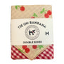 Tie on Dog Bandana - Cherries and Red Gingham