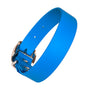 Waterproof vegan leather dog collar in Pongo Blue Biothane