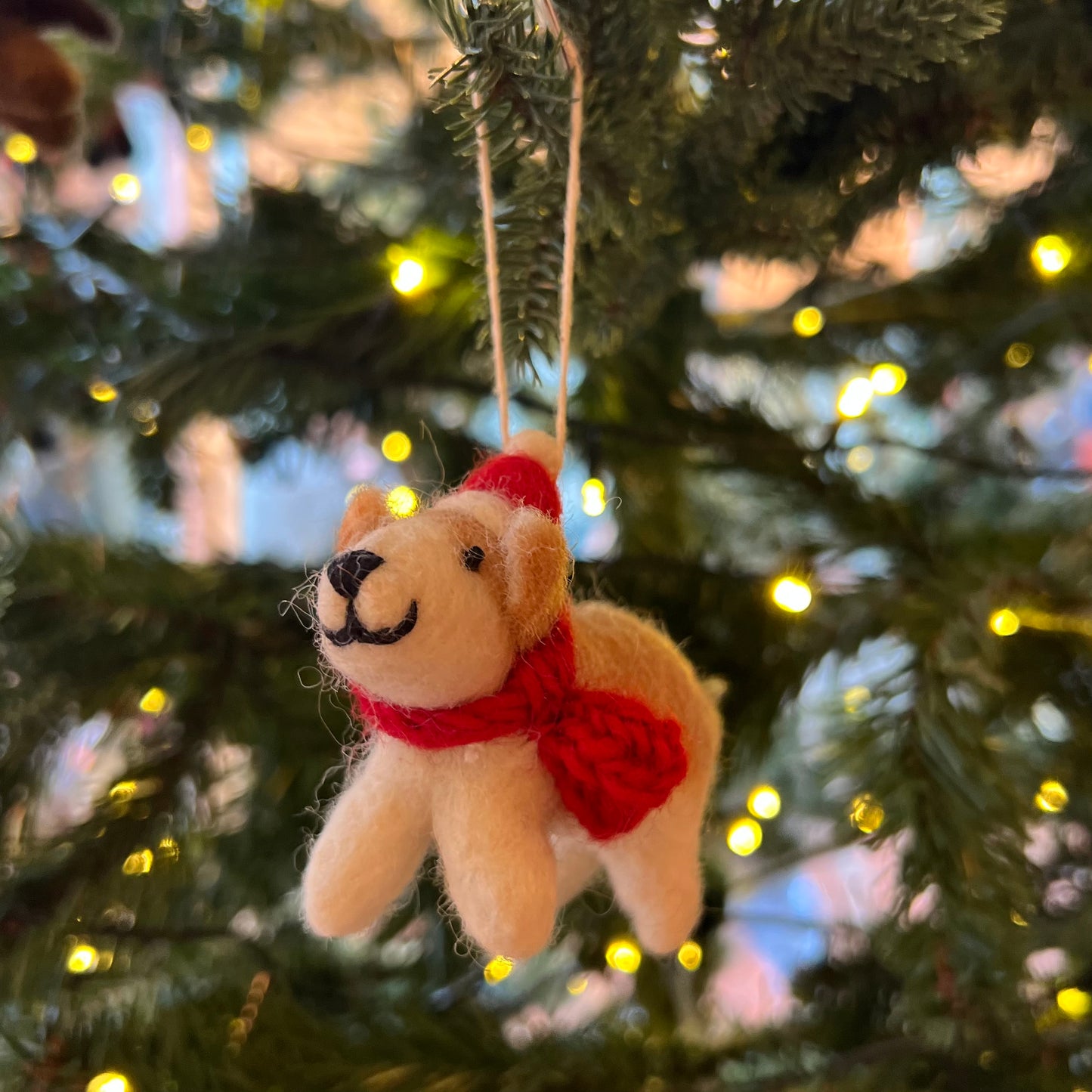 Corgi Christmas Decoration by Amica Felt