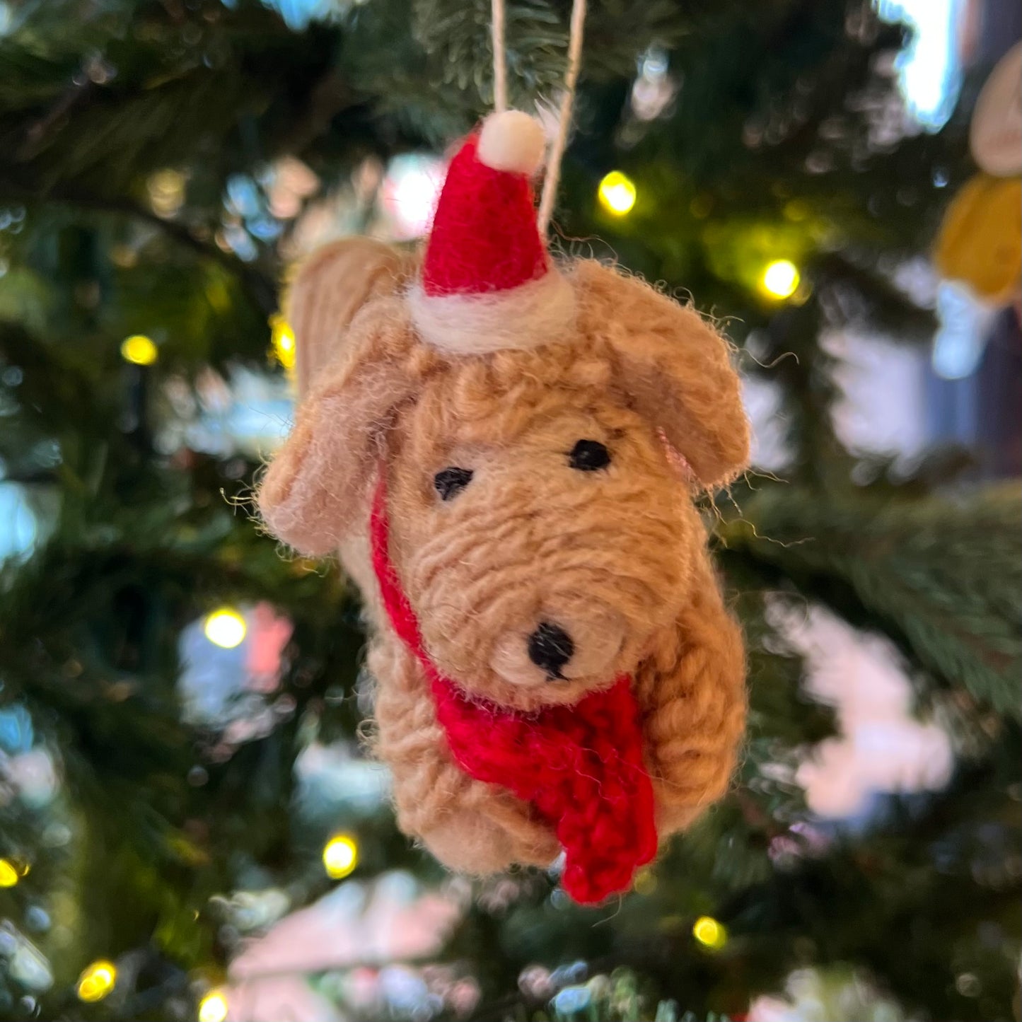 Cockapoo Christmas Decoration by Amica Felt