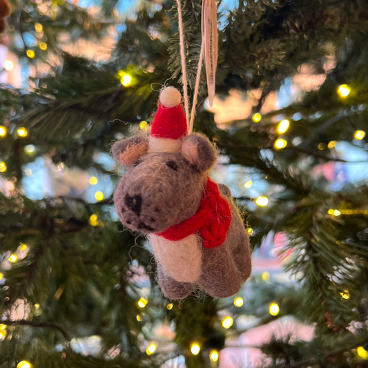 French Bulldog Christmas Decoration by Amica Felt