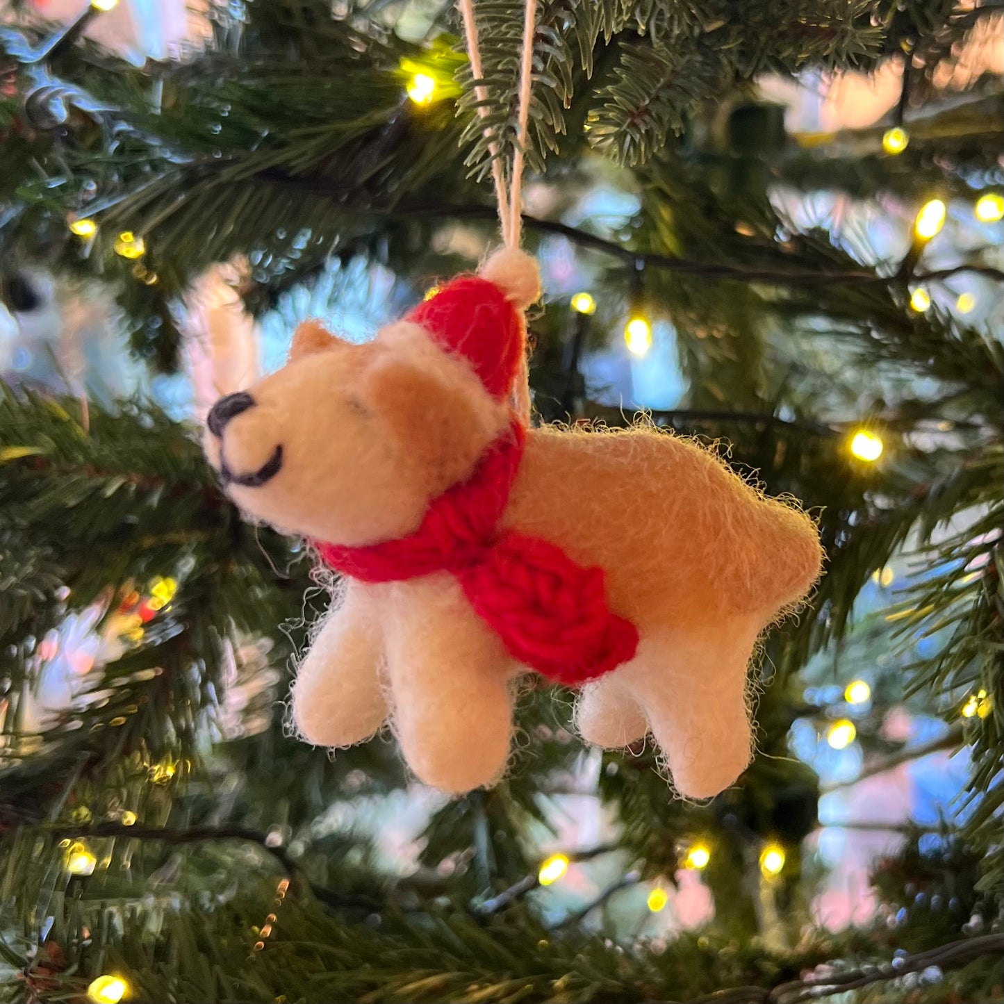 Corgi Christmas Decoration by Amica Felt