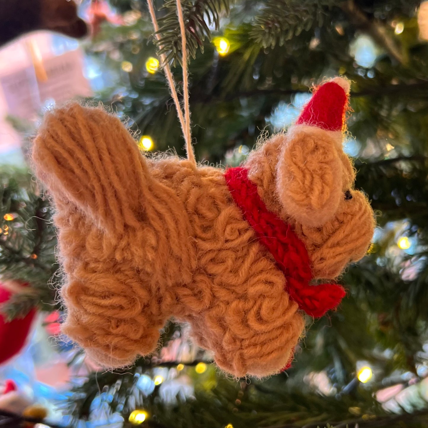 Cockapoo Christmas Decoration by Amica Felt