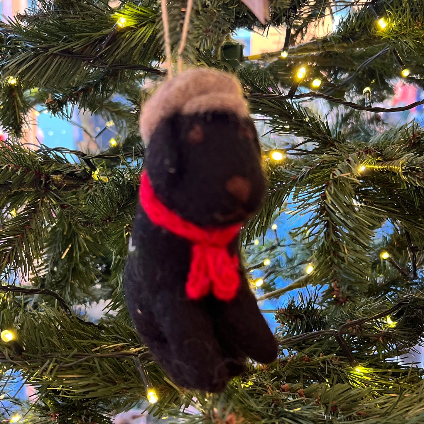 Flat Cap Black Labrador by Amica Felt