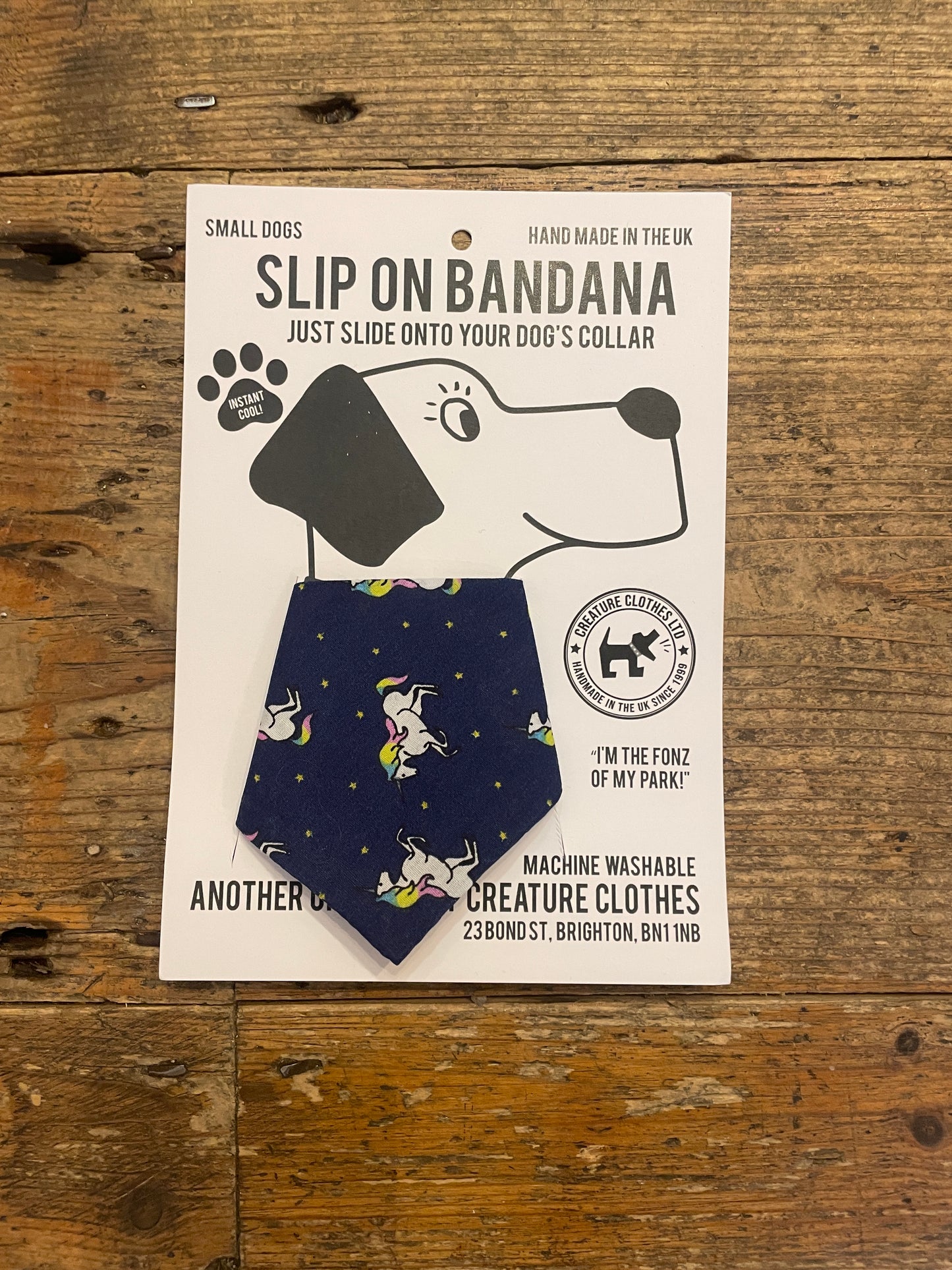 SALE - Slip on Dog & Cat Bandana - Unicorn Print