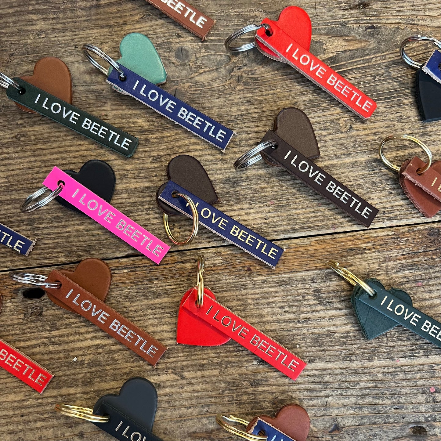 I LOVE BEETLE CHARITY KEY TAG
