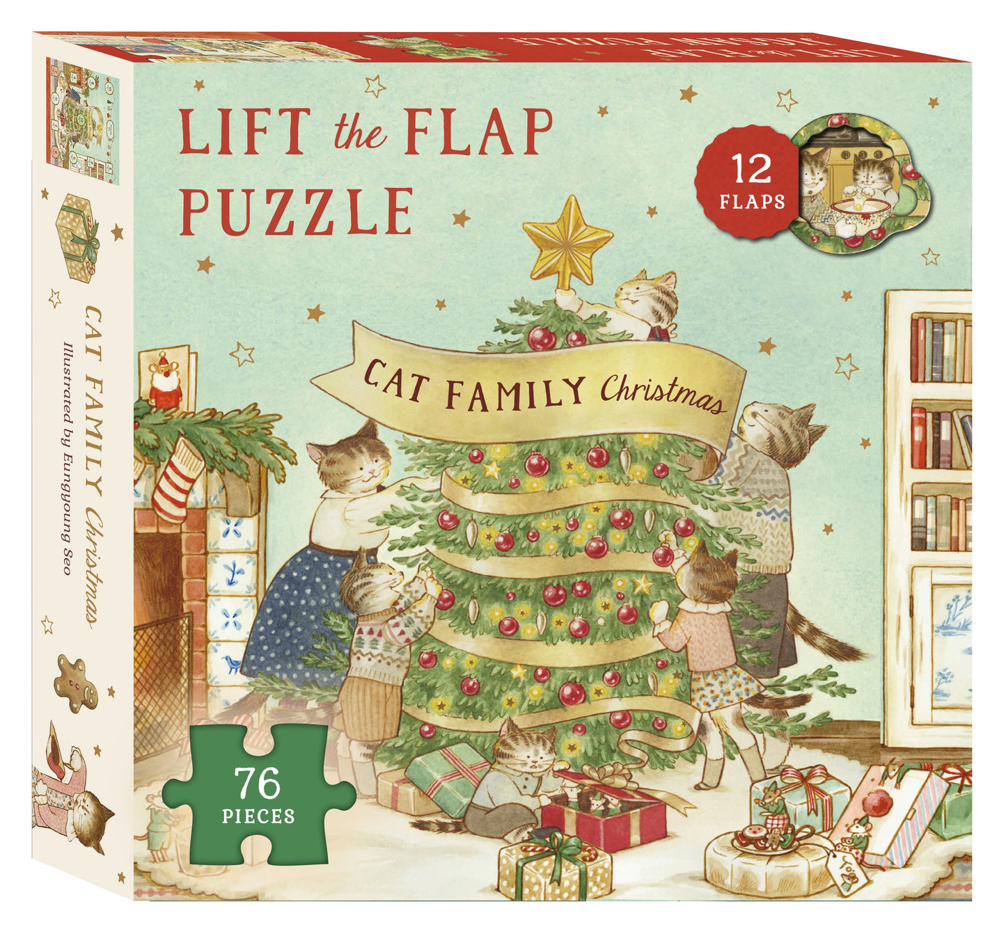 Cat Family Christmas - Lift The Flap Jigsaw