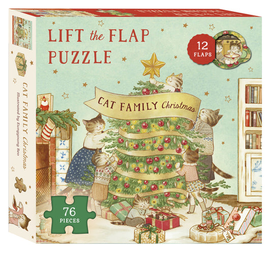 Cat Family Christmas - Lift The Flap Jigsaw