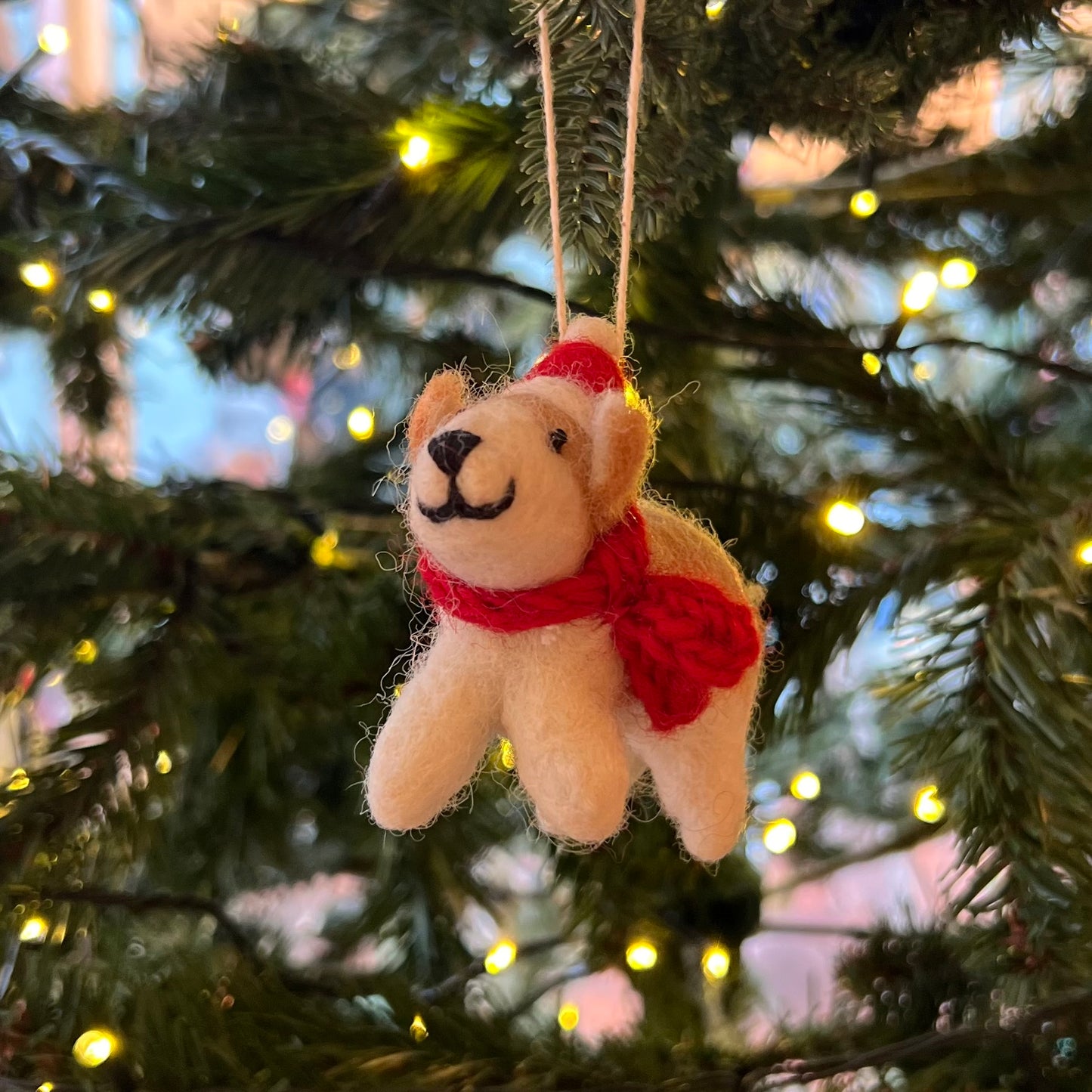 Corgi Christmas Decoration by Amica Felt