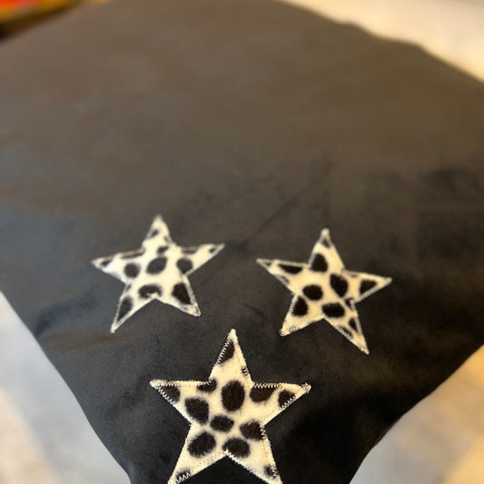 SALE - Black with Dalmatian Triple Star - Medium
