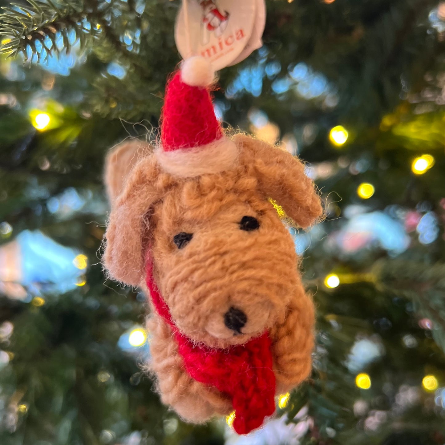 Cockapoo Christmas Decoration by Amica Felt