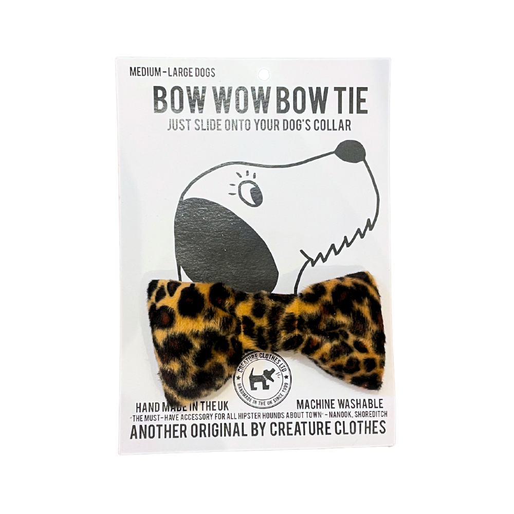 Dog & Cat Bow Tie - Leopard Print