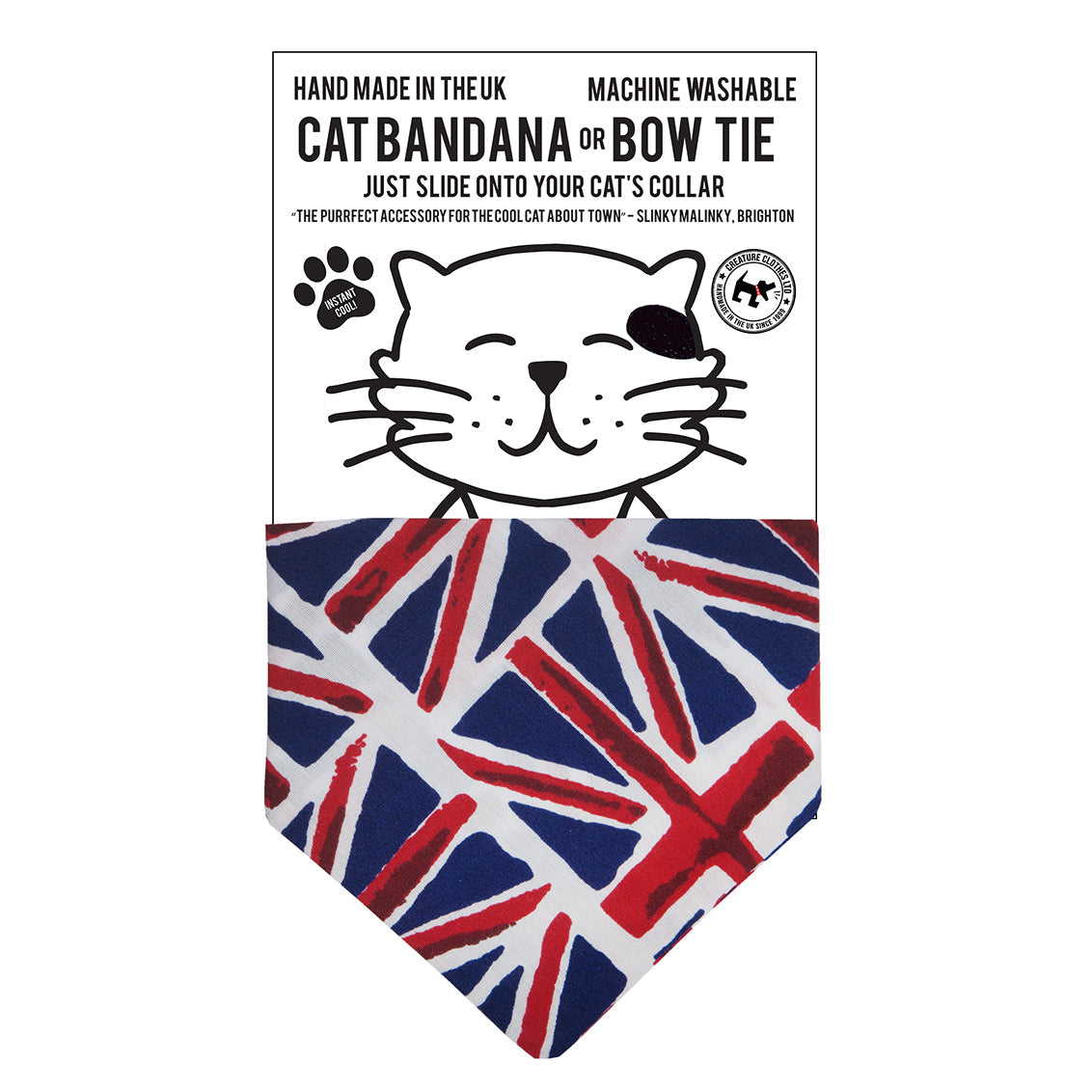 Slip on Dog & Cat Bandana in Union Flag Design