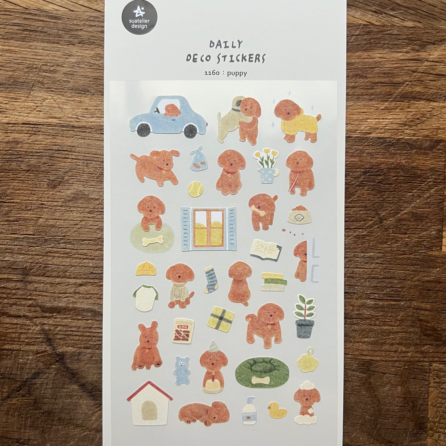 Midori daily deco puppy dog stickers