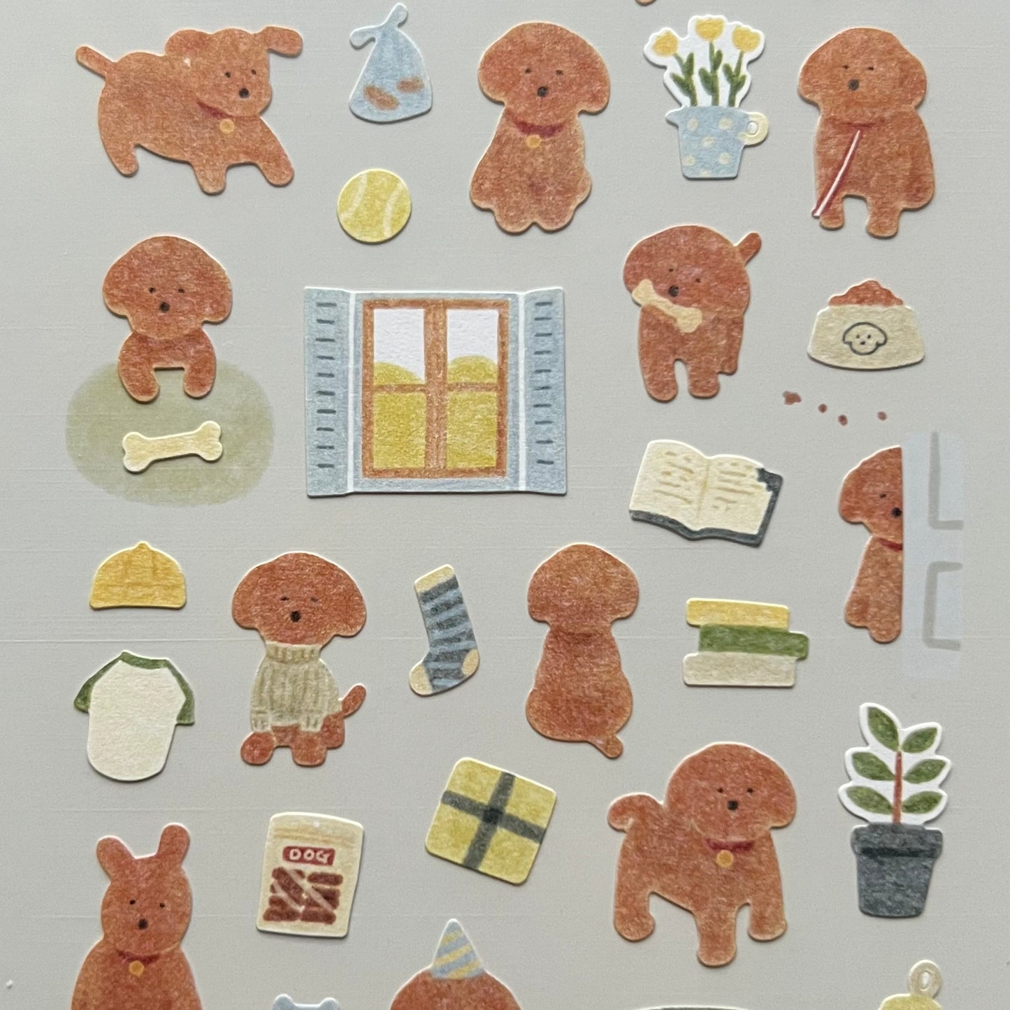 Midori daily deco puppy dog stickers