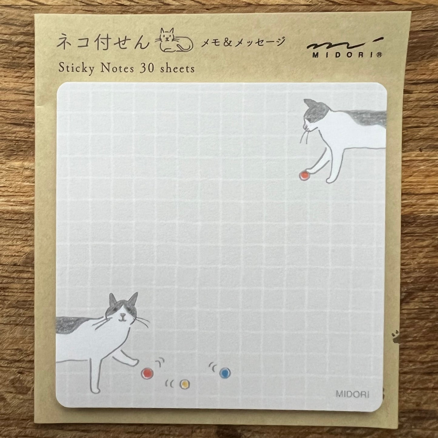 Midori cat sticky notes