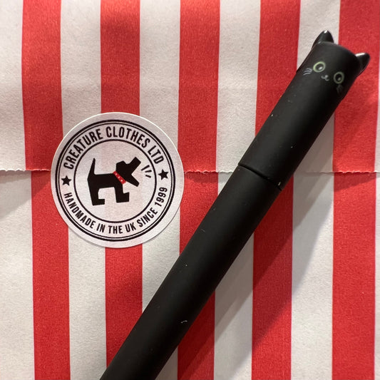 Legami black cat pen