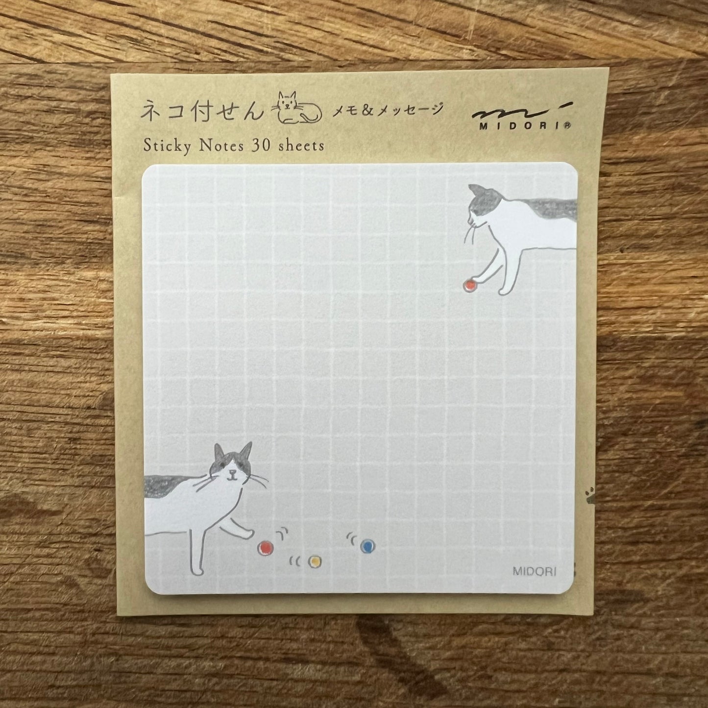 Midori cat sticky notes