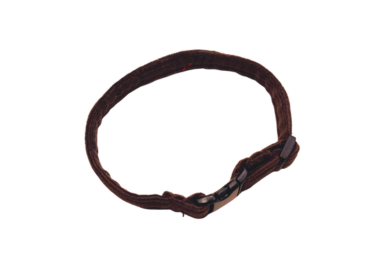 Cat Collar in Chocolate Brown Chord