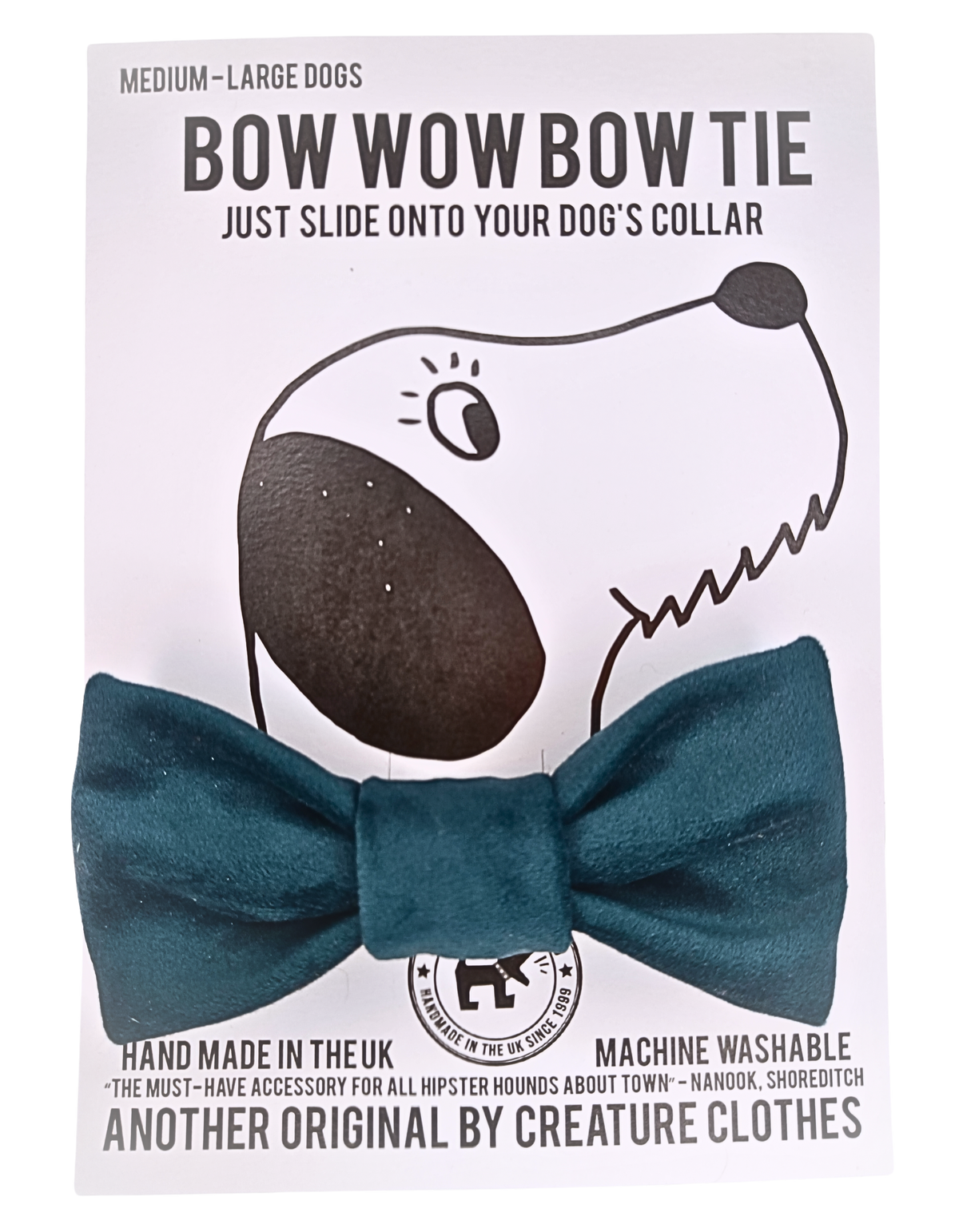 Dog & Cat Bow Tie - Teal Velvet