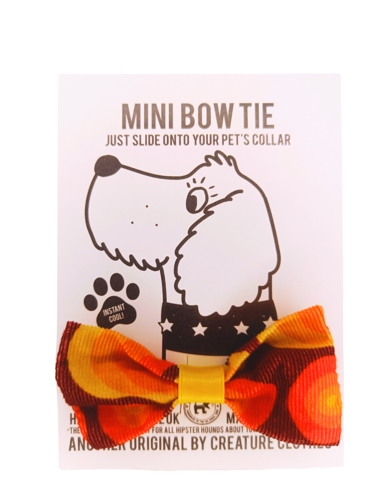 Dog & Cat Bow Tie - Retro 70s Design