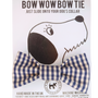 Dog & Cat Bow Tie - Blue Gingham Design