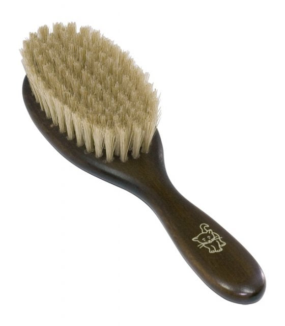 Varnished Wood Cat Brush by Redecker
