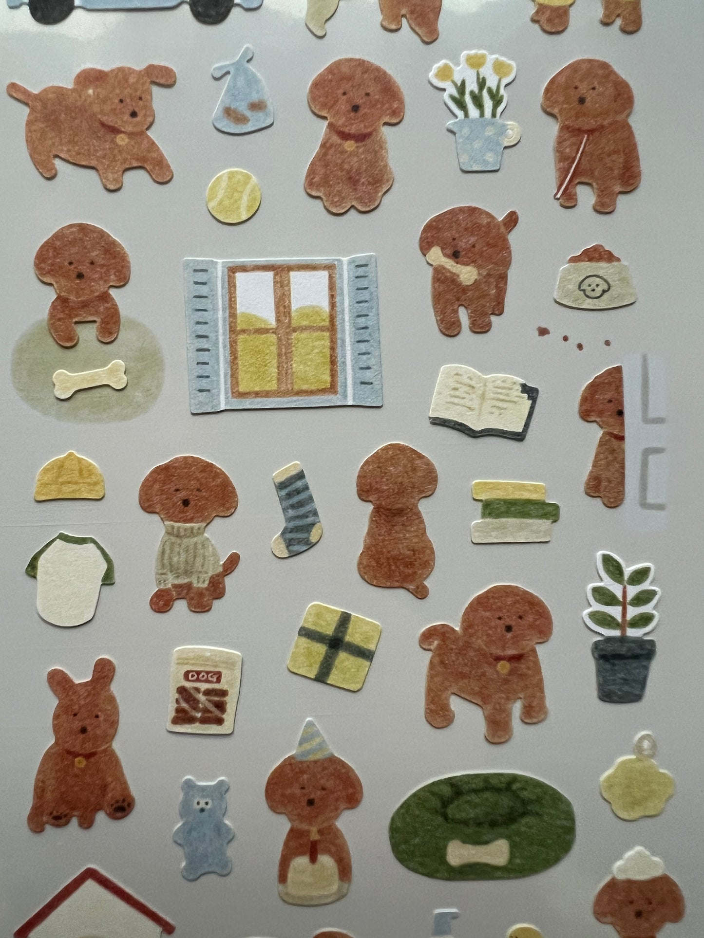 Midori daily deco puppy dog stickers