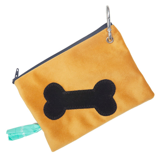 Treats and Poo Bag Pouch - Mustard